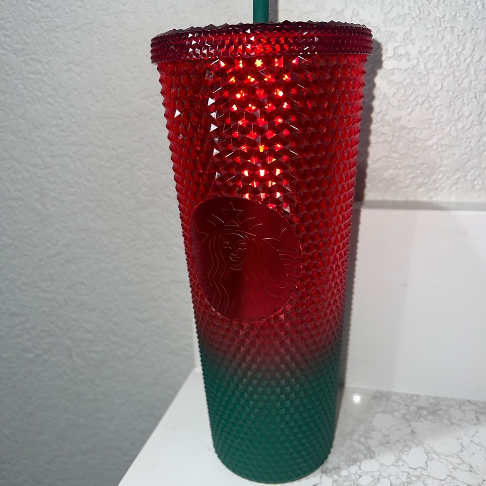 Starbucks studded tumbler Disneyland Christmas edition